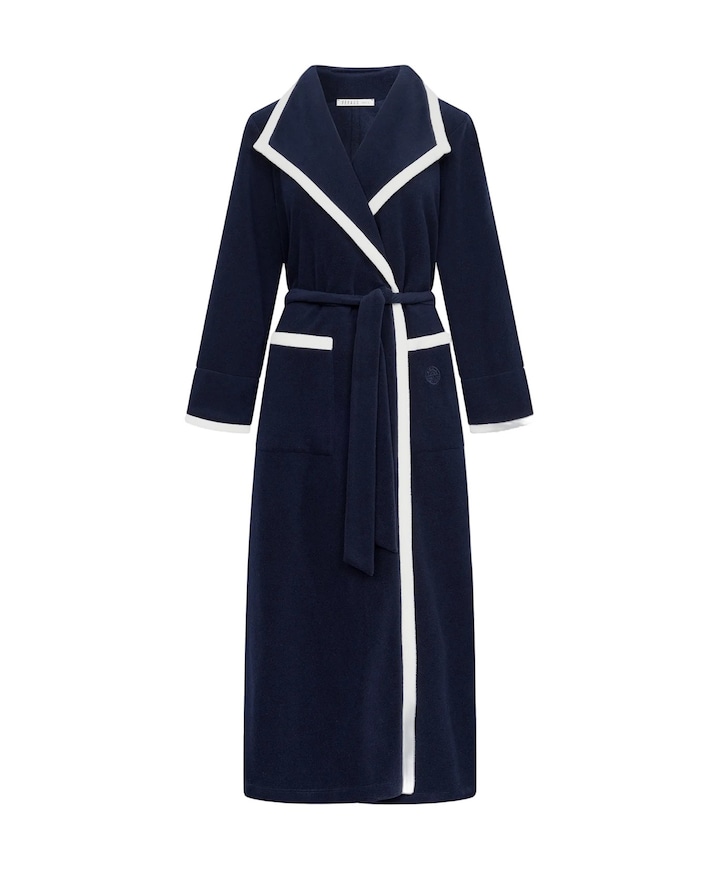 Dames ochtendjas blauw