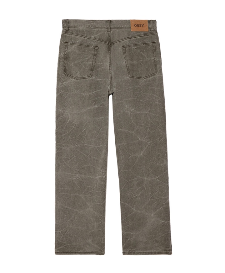 Obey Wrinkle Baggy Denim heren jeans zwart