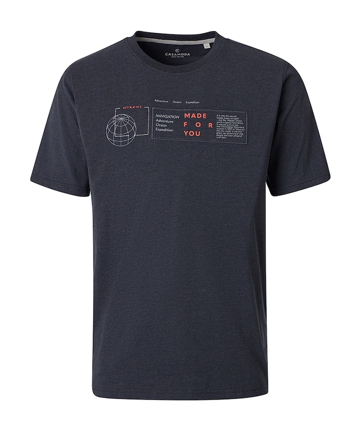 Heren T-shirt blauw