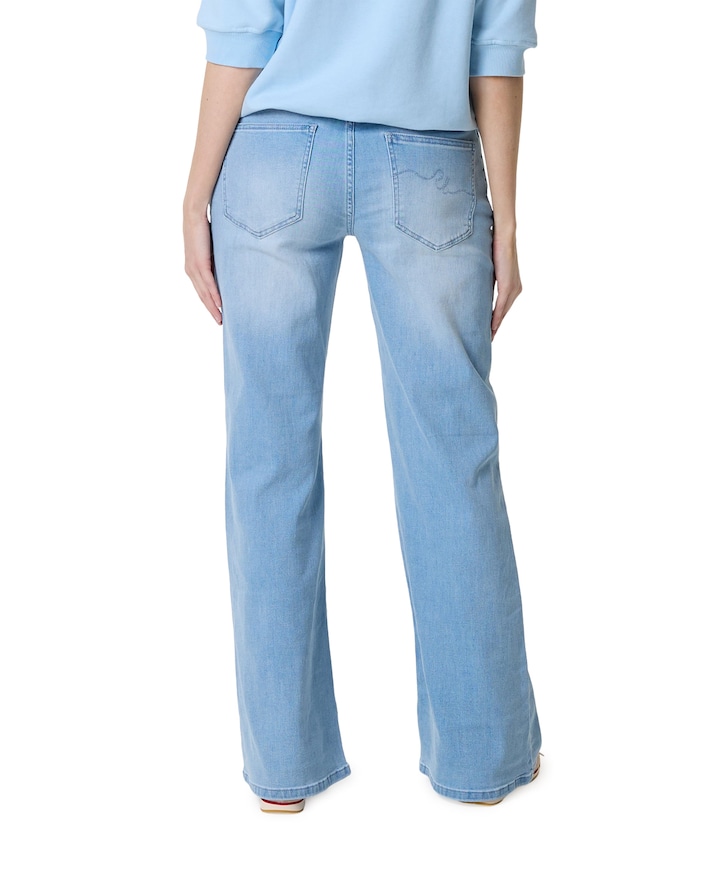 Brielle Flare Denim light blue dames jeans blauw