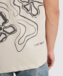 Heren T-shirt beige