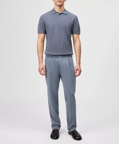 Heren polo blauw