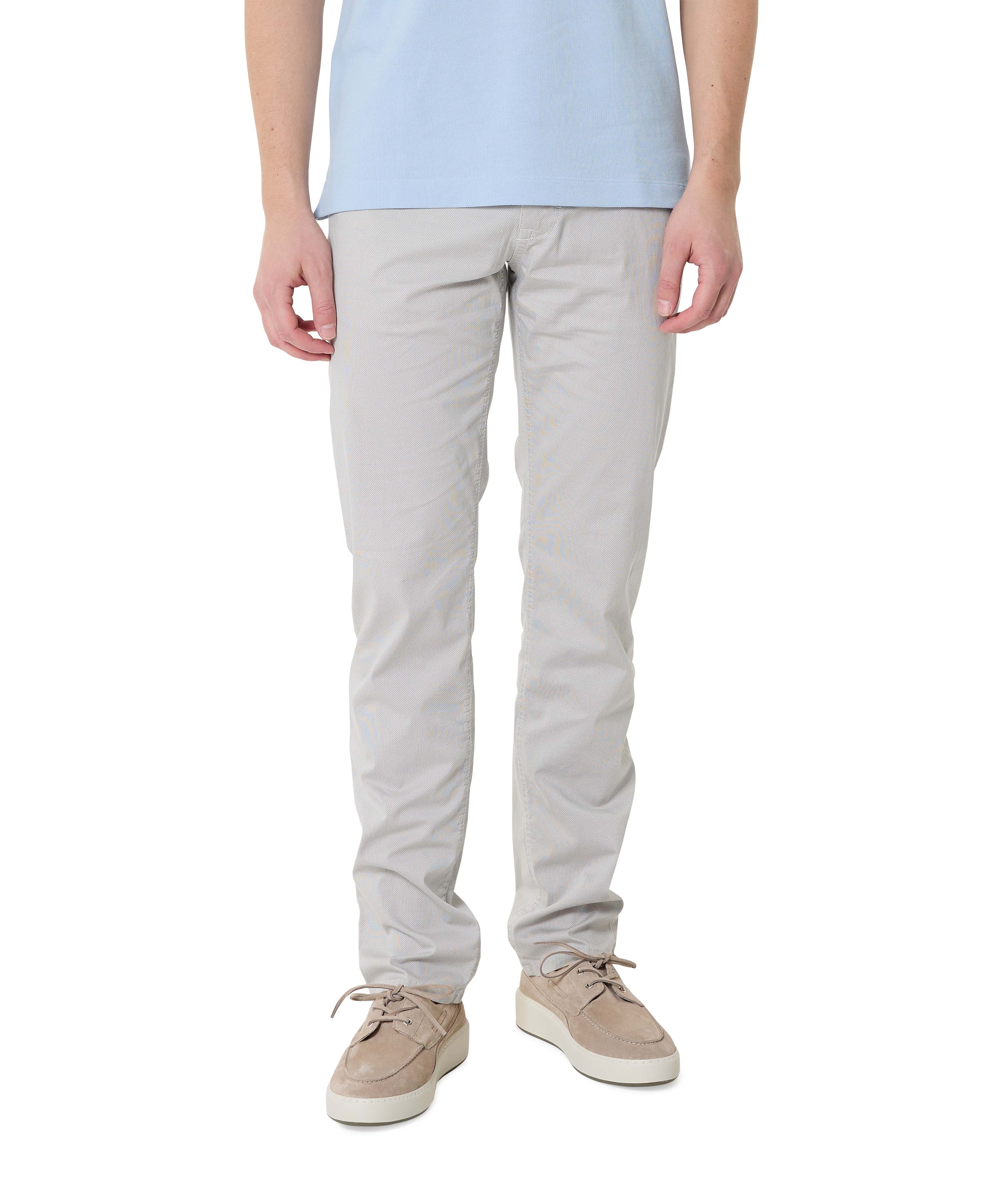 5-Pocket Modern Fit heren broek grijs