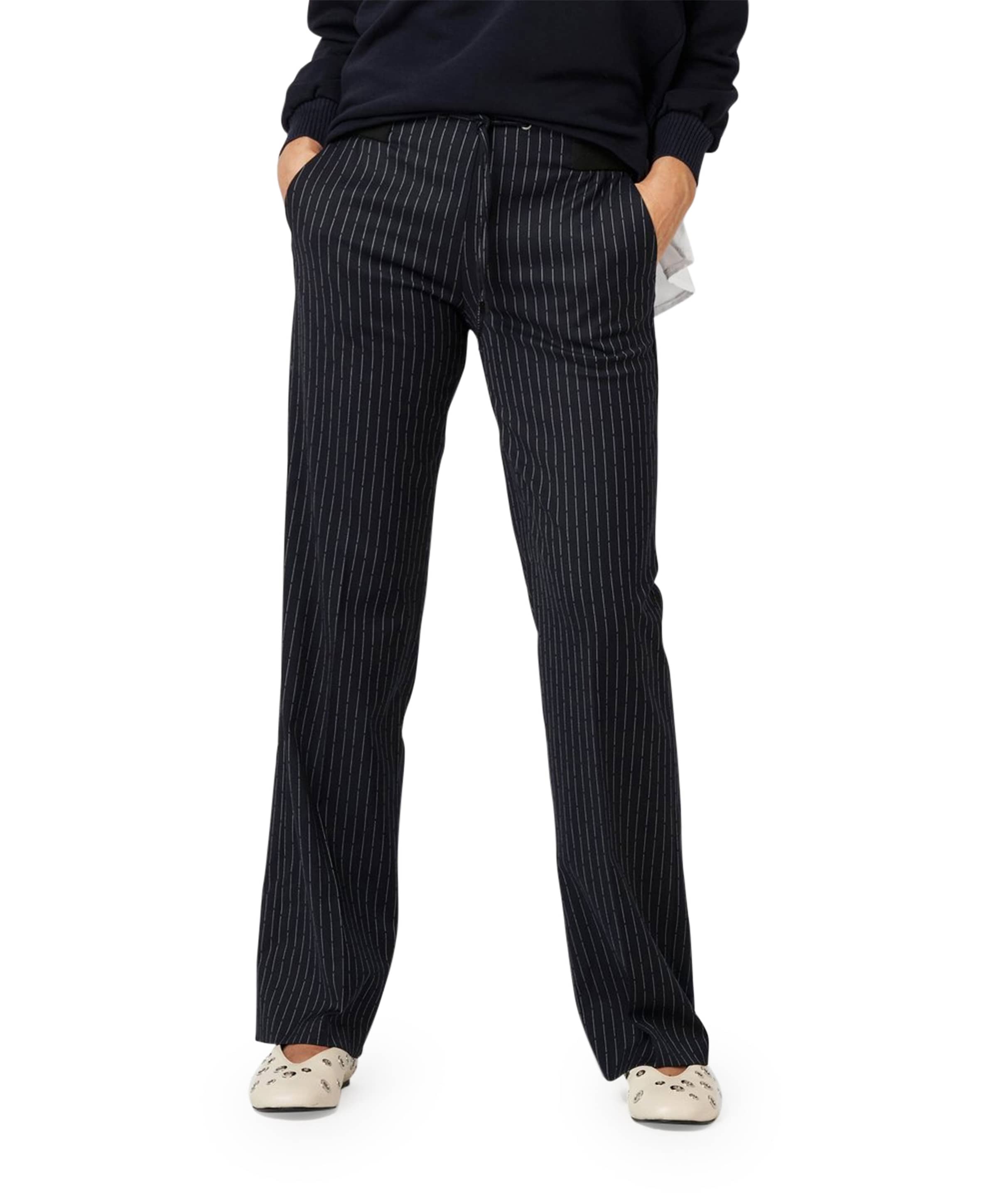 Jenny Wide Leg dames broek blauw