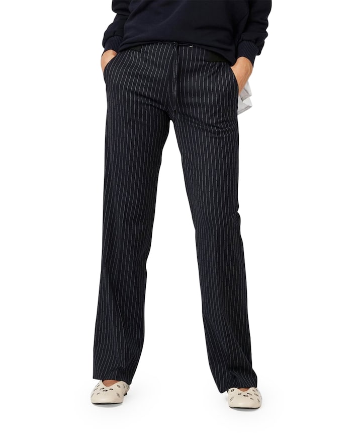 Jenny Wide Leg dames broek blauw