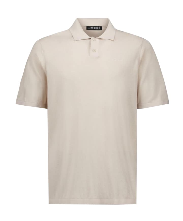 Heren polo beige
