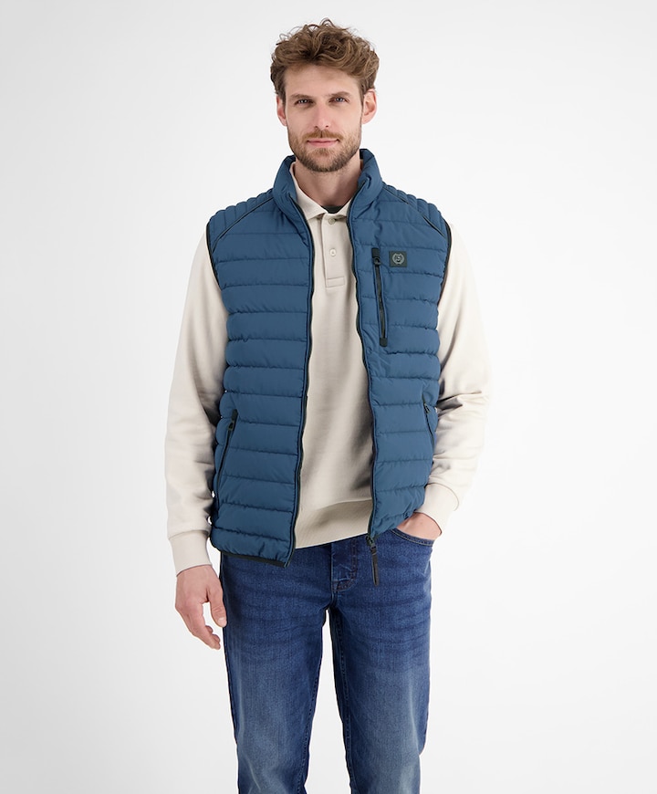 Heren bodywarmer blauw