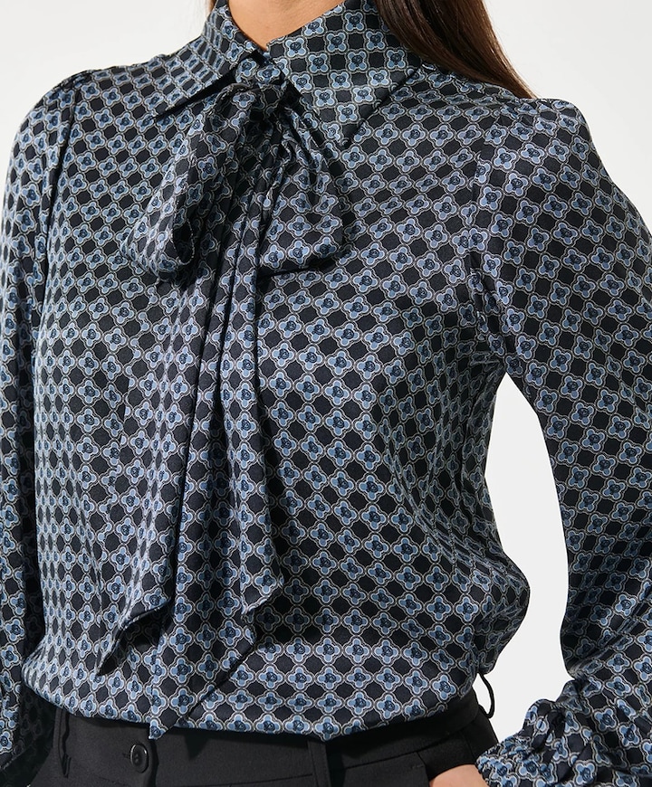 Blouse blauw