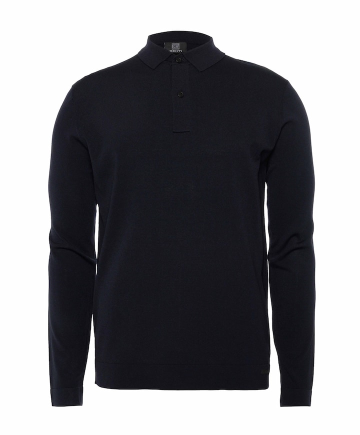 Heren polo blauw