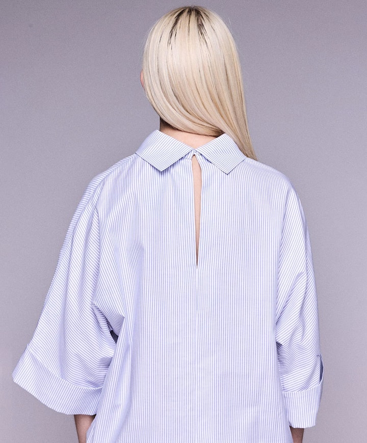 Dames blouse blauw