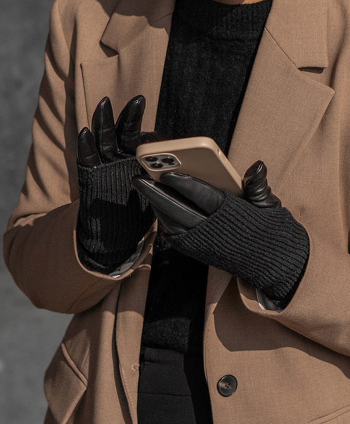 Dames handschoenen zwart