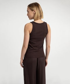 Dames top bruin