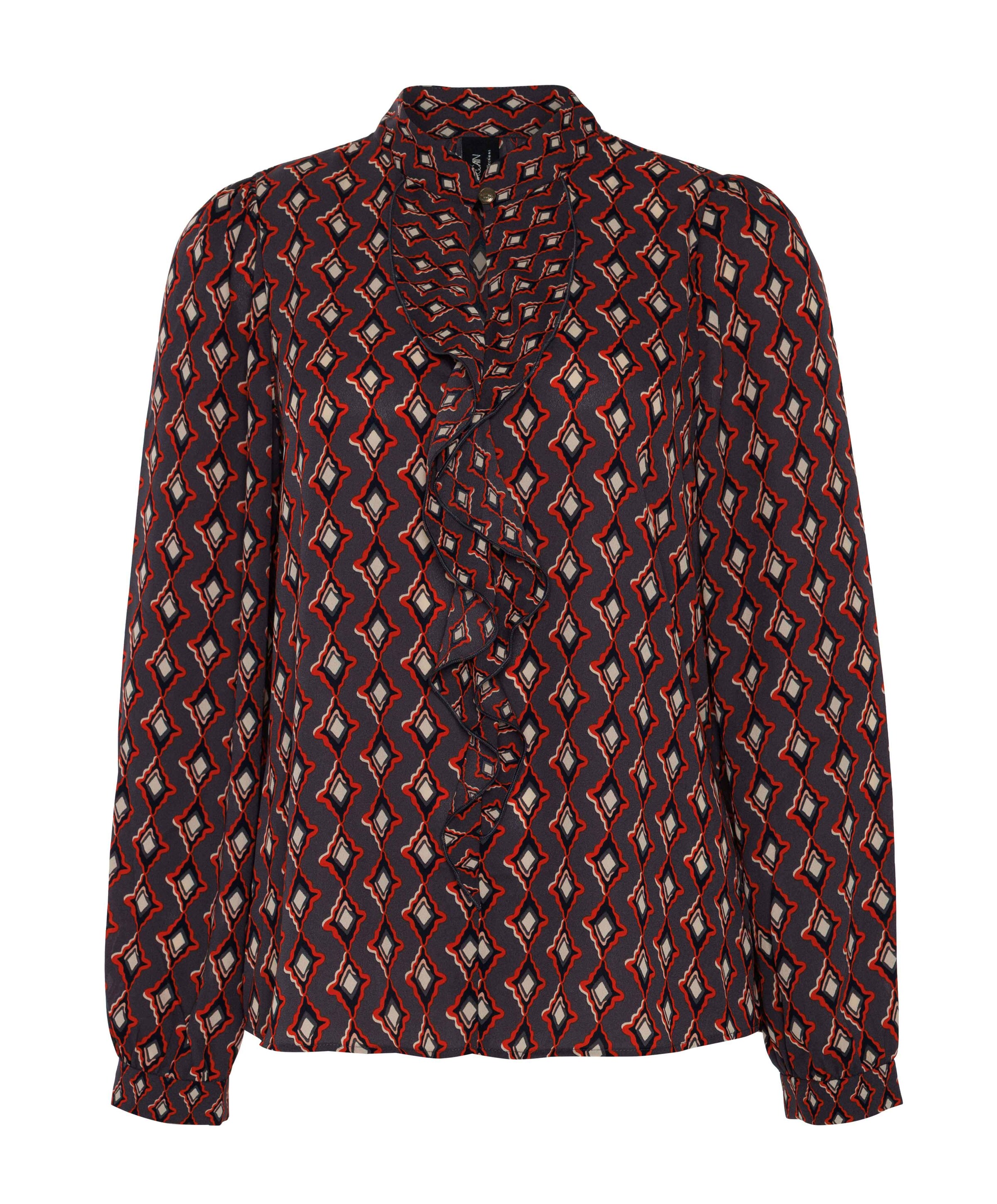 Dames blouse grijs