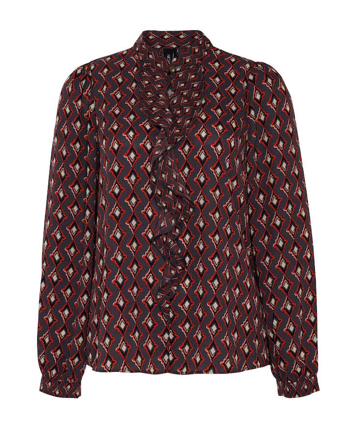 Dames blouse grijs