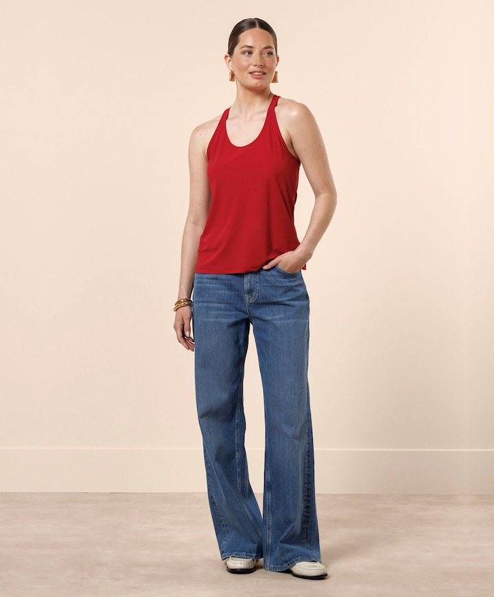 Dames top rood