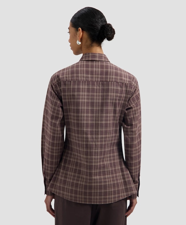 Dames blouse bruin