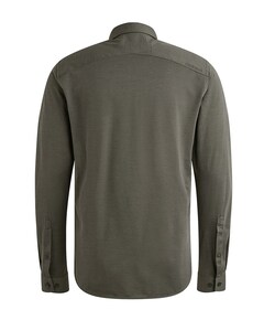 Heren overhemd lange mouw groen