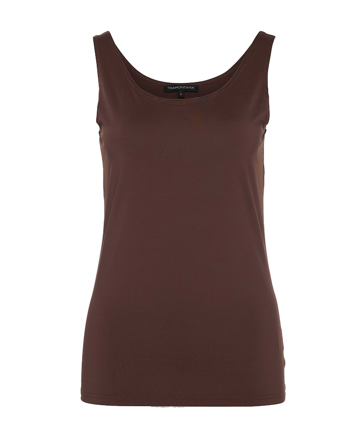 Dames top bruin