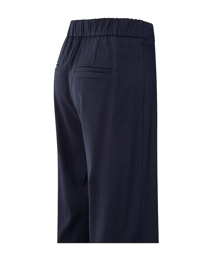 Woven wide leg broek blauw