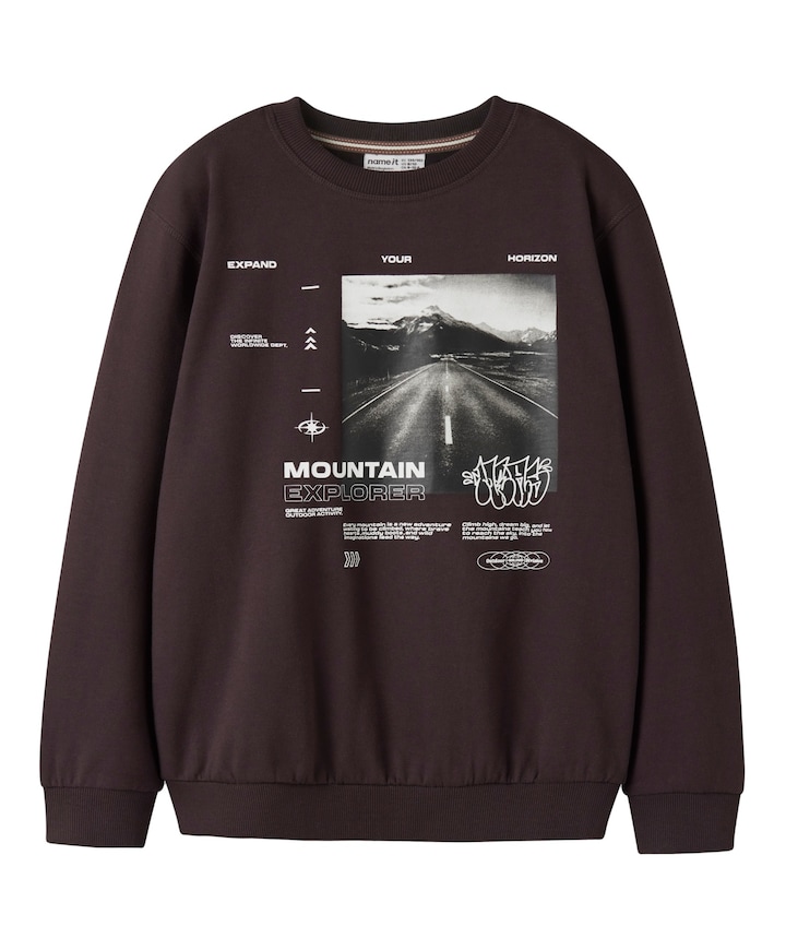 Jongens sweater bruin