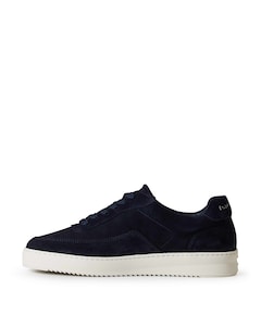 Mondo Suede Grain heren sneakers blauw