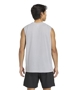 Heren singlet zilver