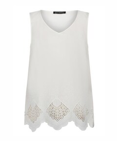 Dames top ecru
