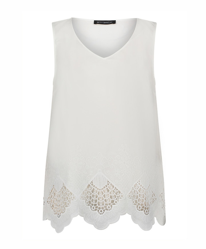 Dames top ecru