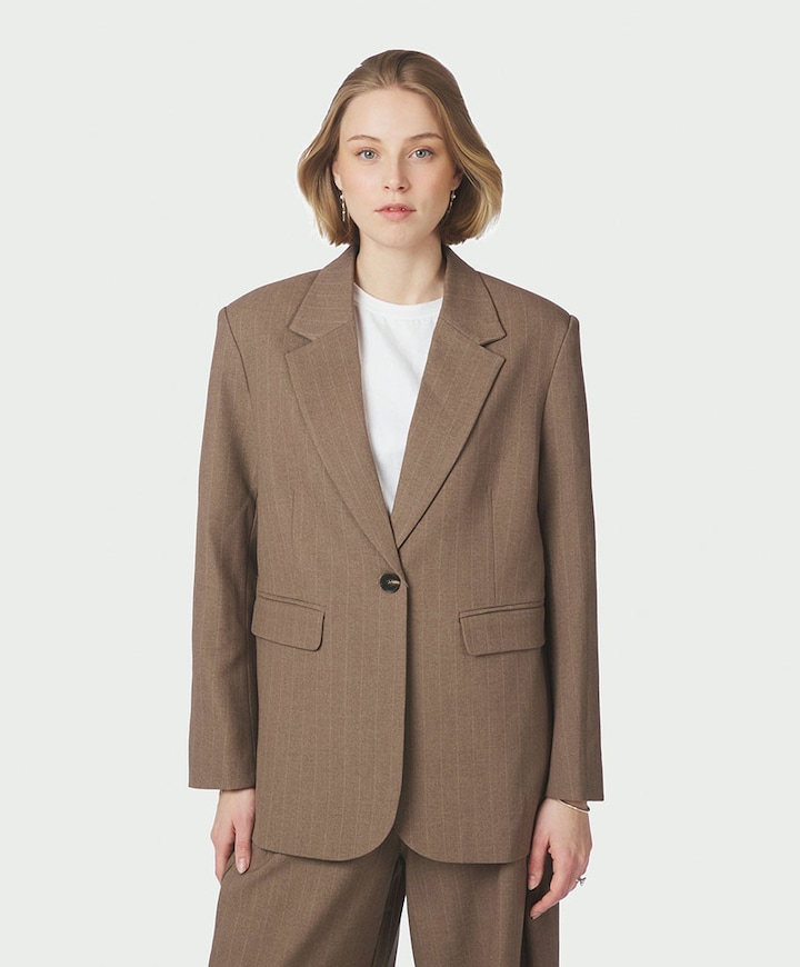 Dames blazer beige