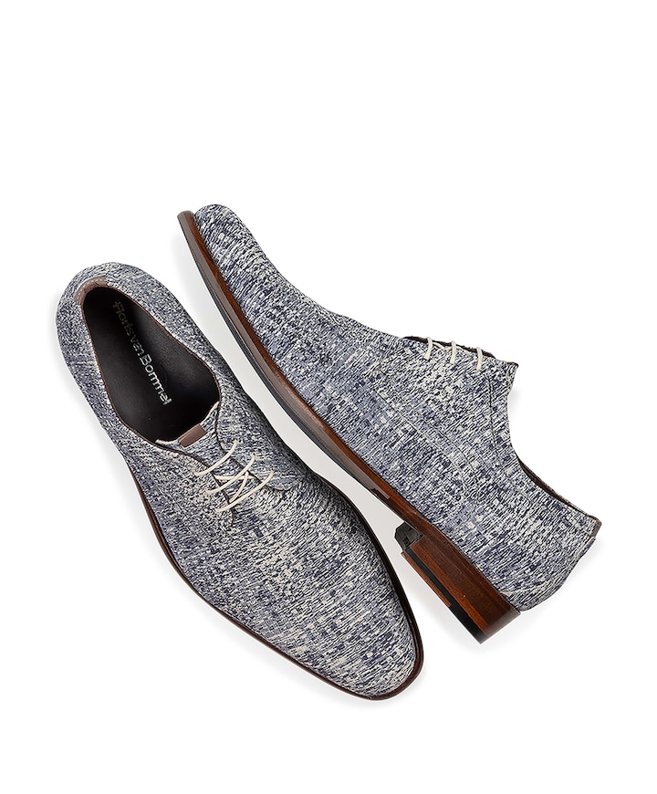 heren veterschoenen blauw