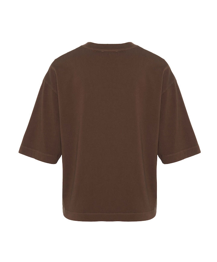 Dames T-shirt bruin