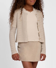Meisjes vest beige