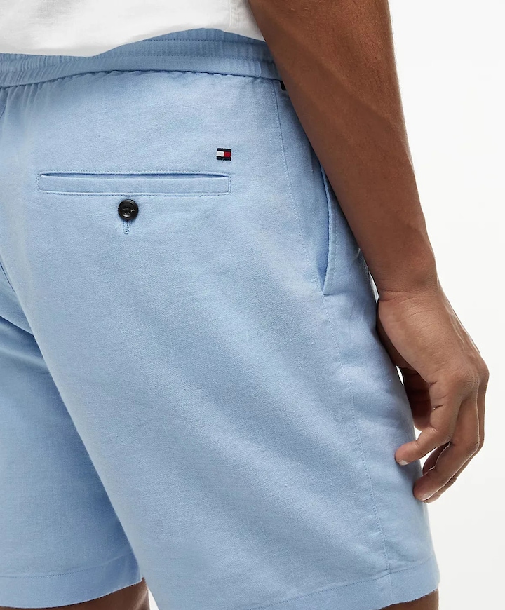 DOVER 8 PO SORONA LINEN 2/2 heren korte broek blauw