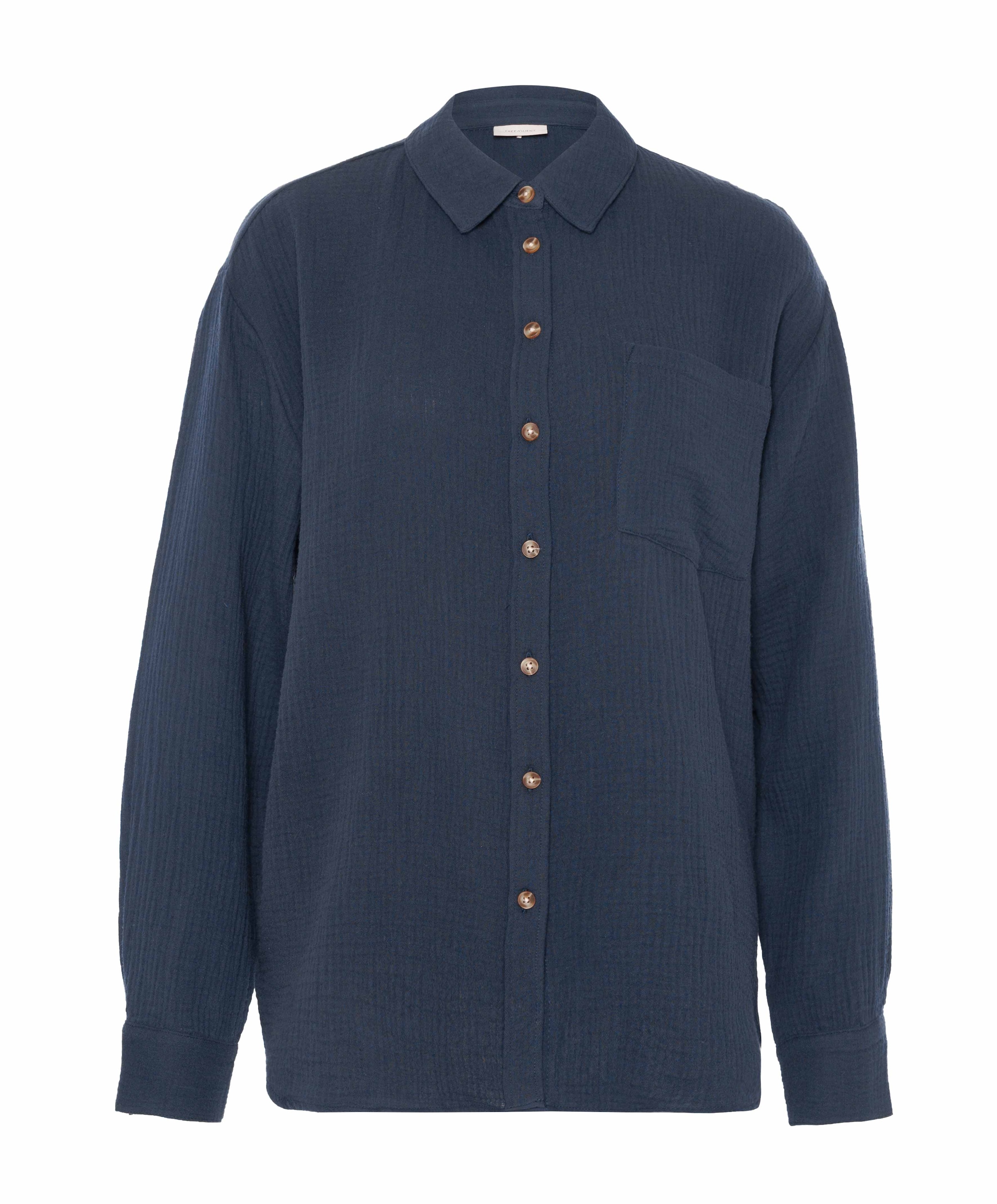 Dames blouse blauw