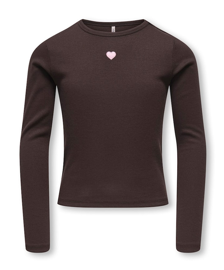 Meisjes T-shirt bruin