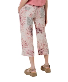 Pia Wide Leg 3/4 dames broek bordeaux