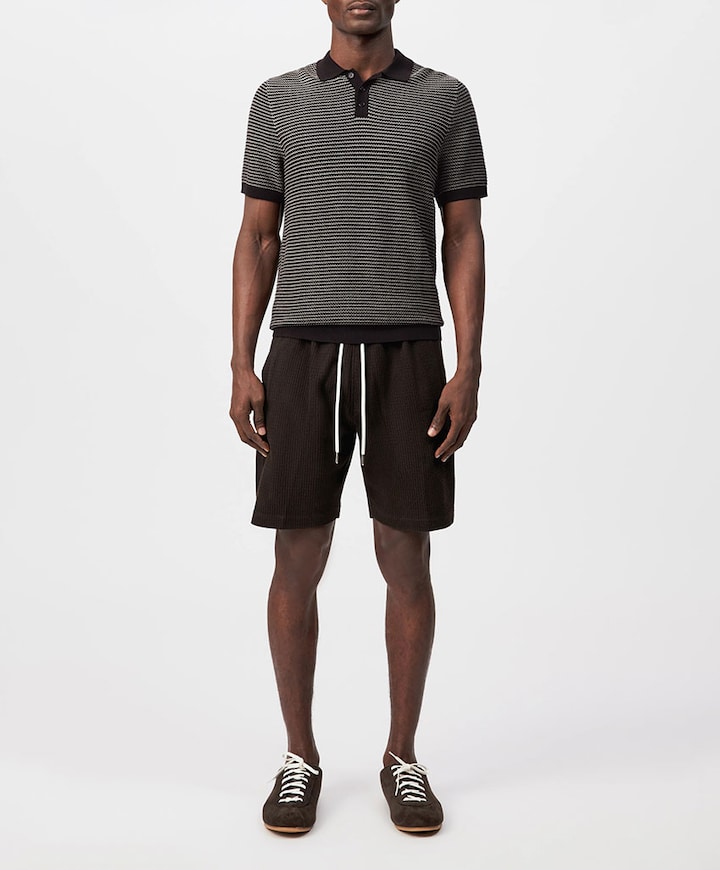 Heren polo bruin