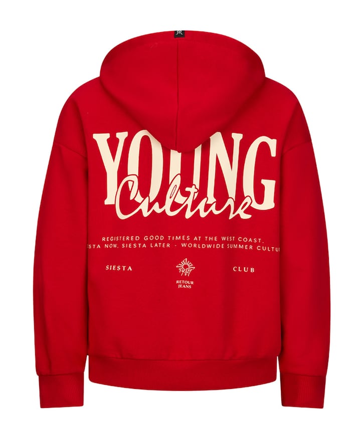 Jongens hoodie rood