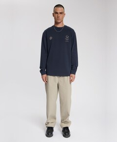 Heren longsleeve blauw
