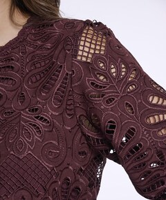 Dames blouse bordeaux