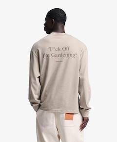 Heren longsleeve beige