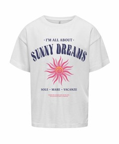 Meisjes t-shirt ecru