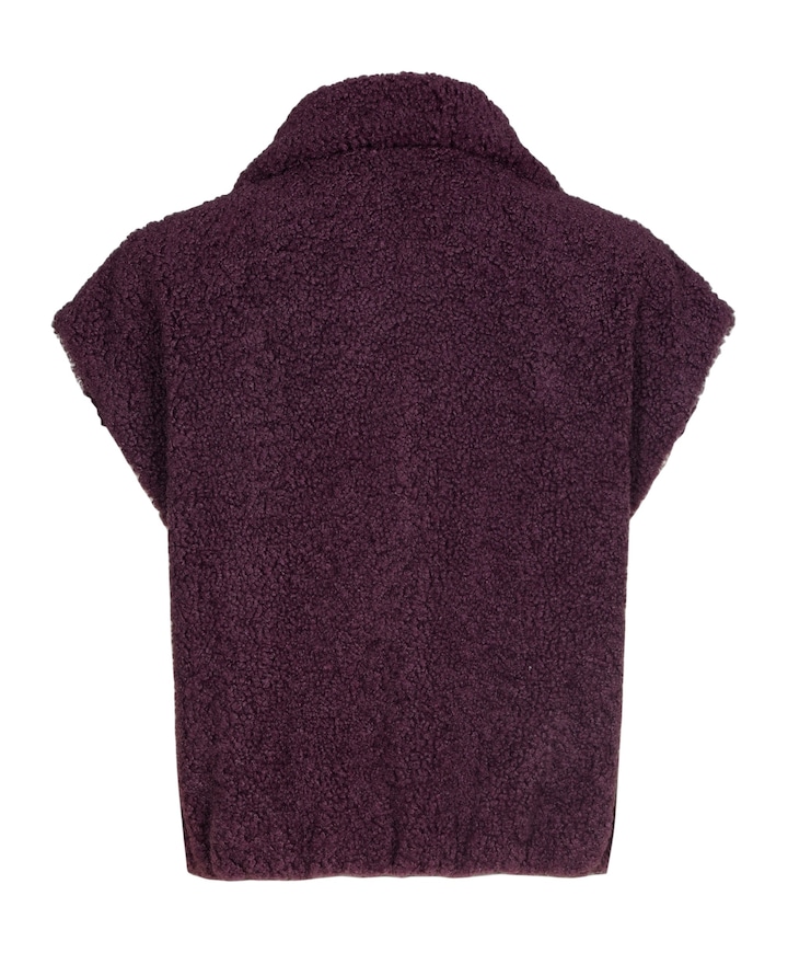 Dames gilet paars