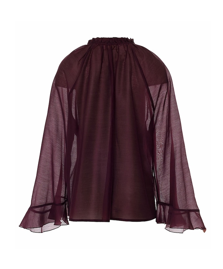 Dames blouse bordeaux