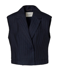 Dames gilet blauw