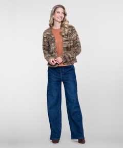 Dames vest bruin