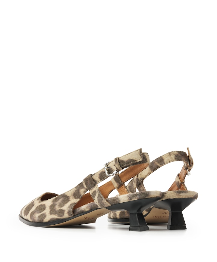 Lea Elina dames slingbacks bruin