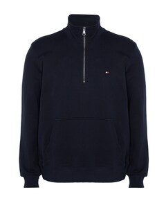 Heren trui met rits blauw