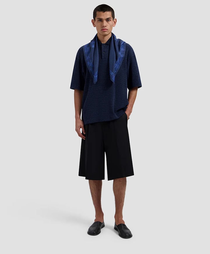 Heren polo blauw