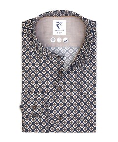 Overhemd extra lange mouw blauw